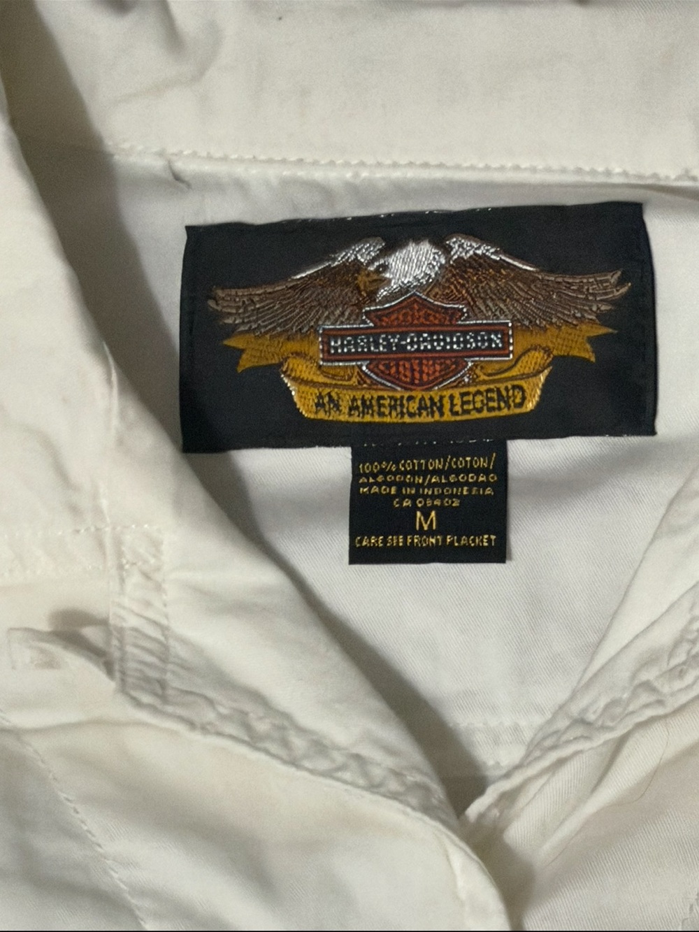 Vintage Harley-Davidson Tie-Front Cropped Light Weight Jacket - Picture 3 of 3